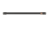 Cafe - 1 - 30'' Handle; 1 Knob - Brushed Black