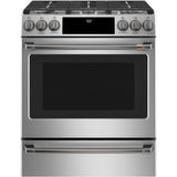 Front Control Gas Knobs and Handles - Brushed Black