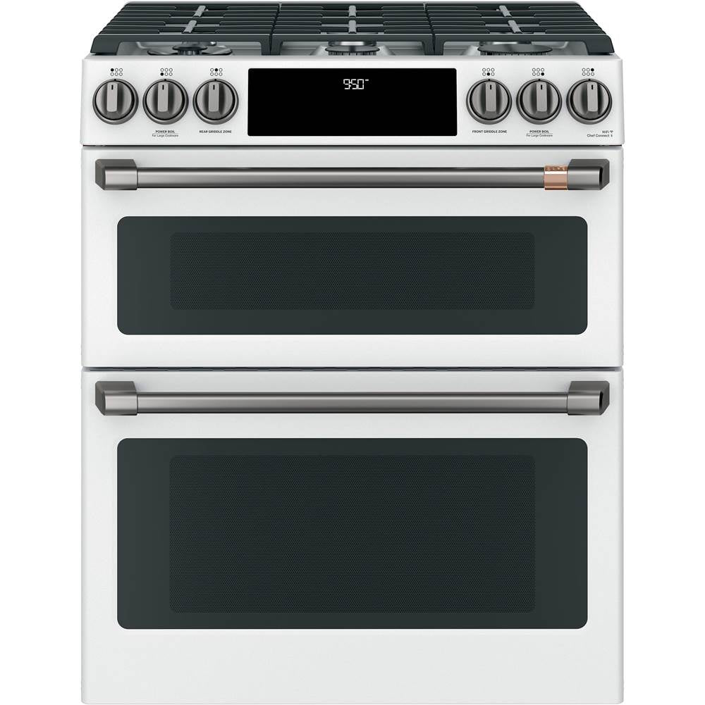 Front Control Gas Knobs and Handles - Brushed Black
