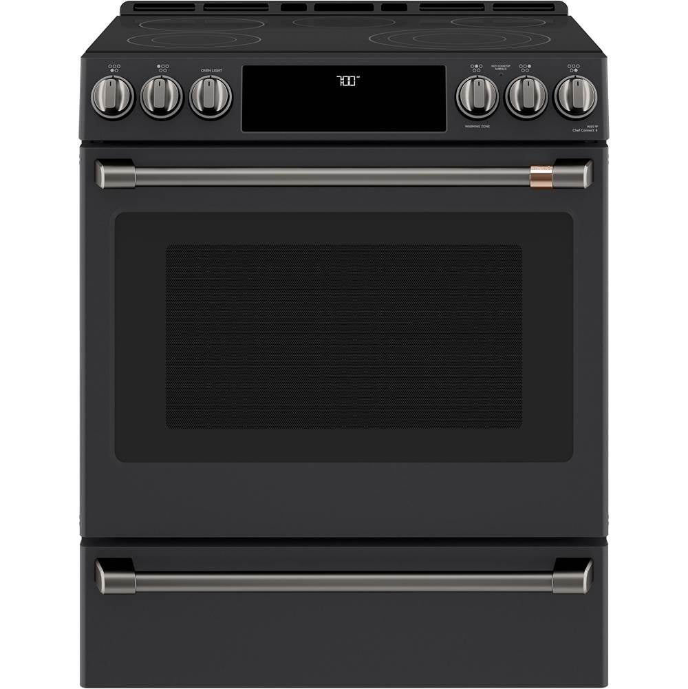 Front Control Electric Knobs and Handles - Brushed Black