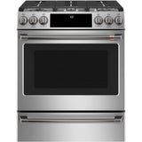 Front Control Gas Knobs and Handles - Brushed Black