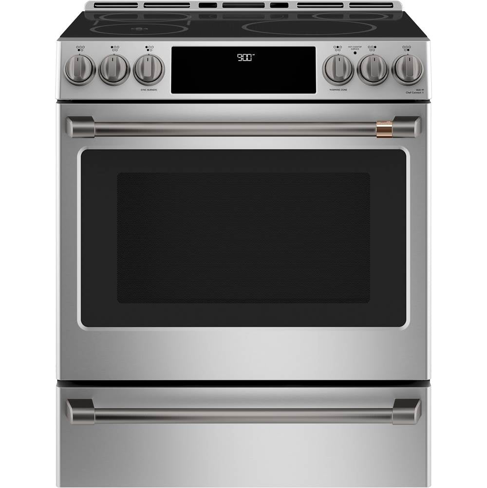 Front Control Induction Knobs and Handles - Brushed Black
