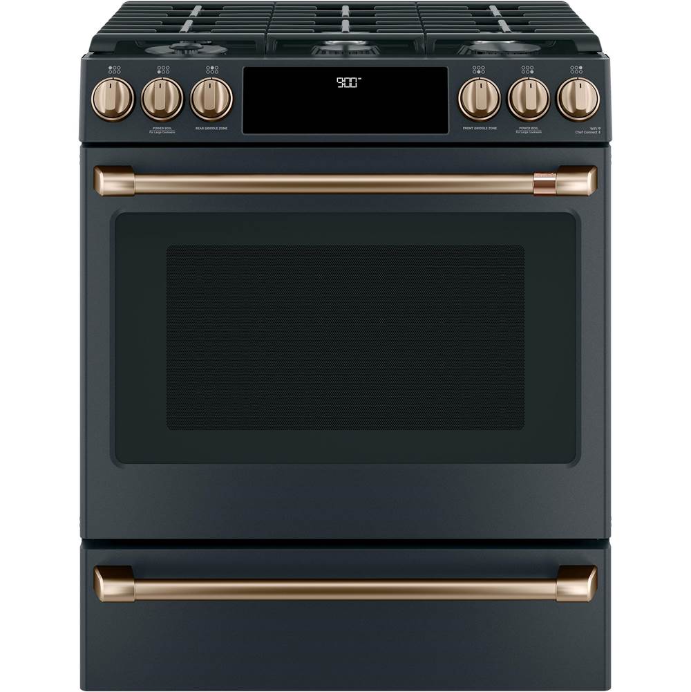 Front Control Gas Knobs and Handles - Brushed Bronze