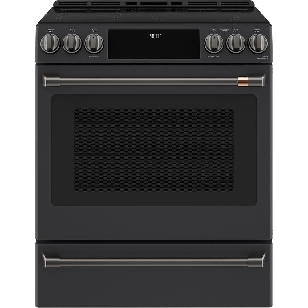 Front Control Induction Knobs and Handles - Brushed Black