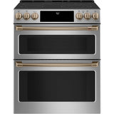 Front Control Electric Knobs and Handles - Brushed Bronze