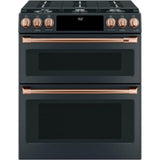 Front Control Gas Knobs and Handles - Brushed Copper
