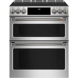 Front Control Induction Knobs and Handles - Brushed Black