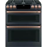 Front Control Gas Knobs and Handles - Brushed Copper