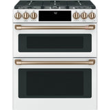 Front Control Gas Knobs and Handles - Brushed Bronze