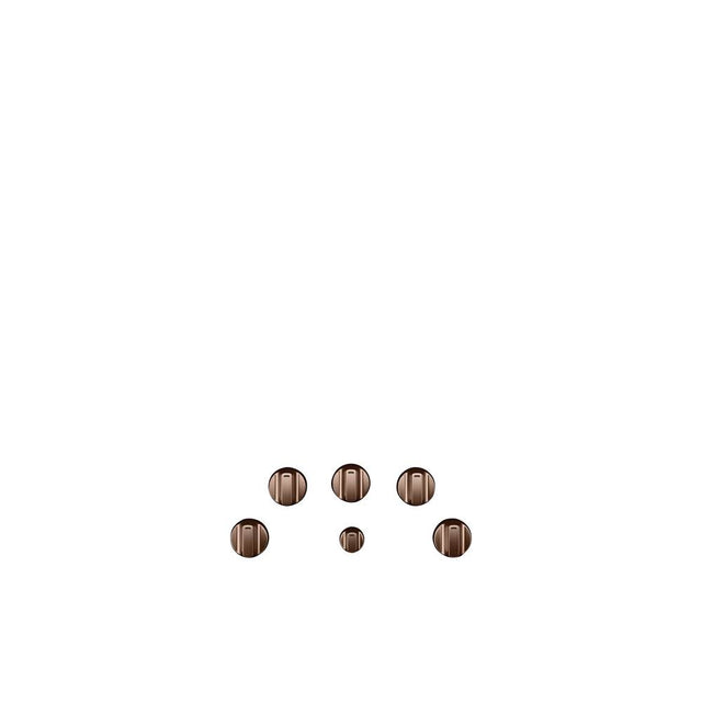 Cafe - 5 Electric Cooktop Knobs - Brushed Copper