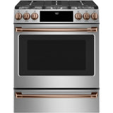 Front Control Gas Knobs and Handles - Brushed Copper