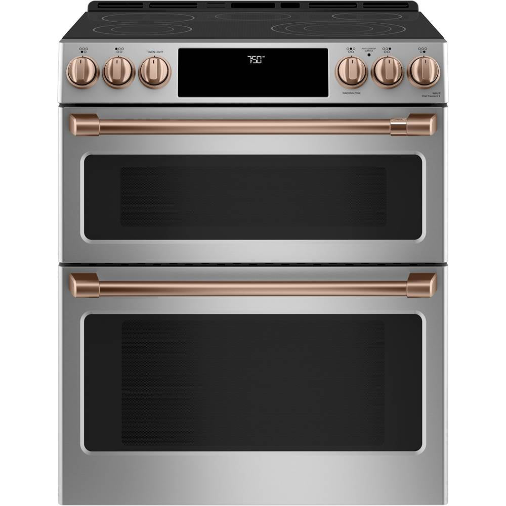 Front Control Electric Knobs and Handles - Brushed Copper