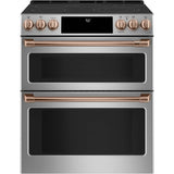 Front Control Electric Knobs and Handles - Brushed Copper