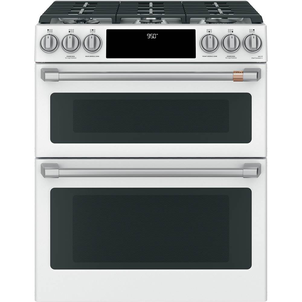 Front Control Gas Knobs and Handles - Brushed Stainless