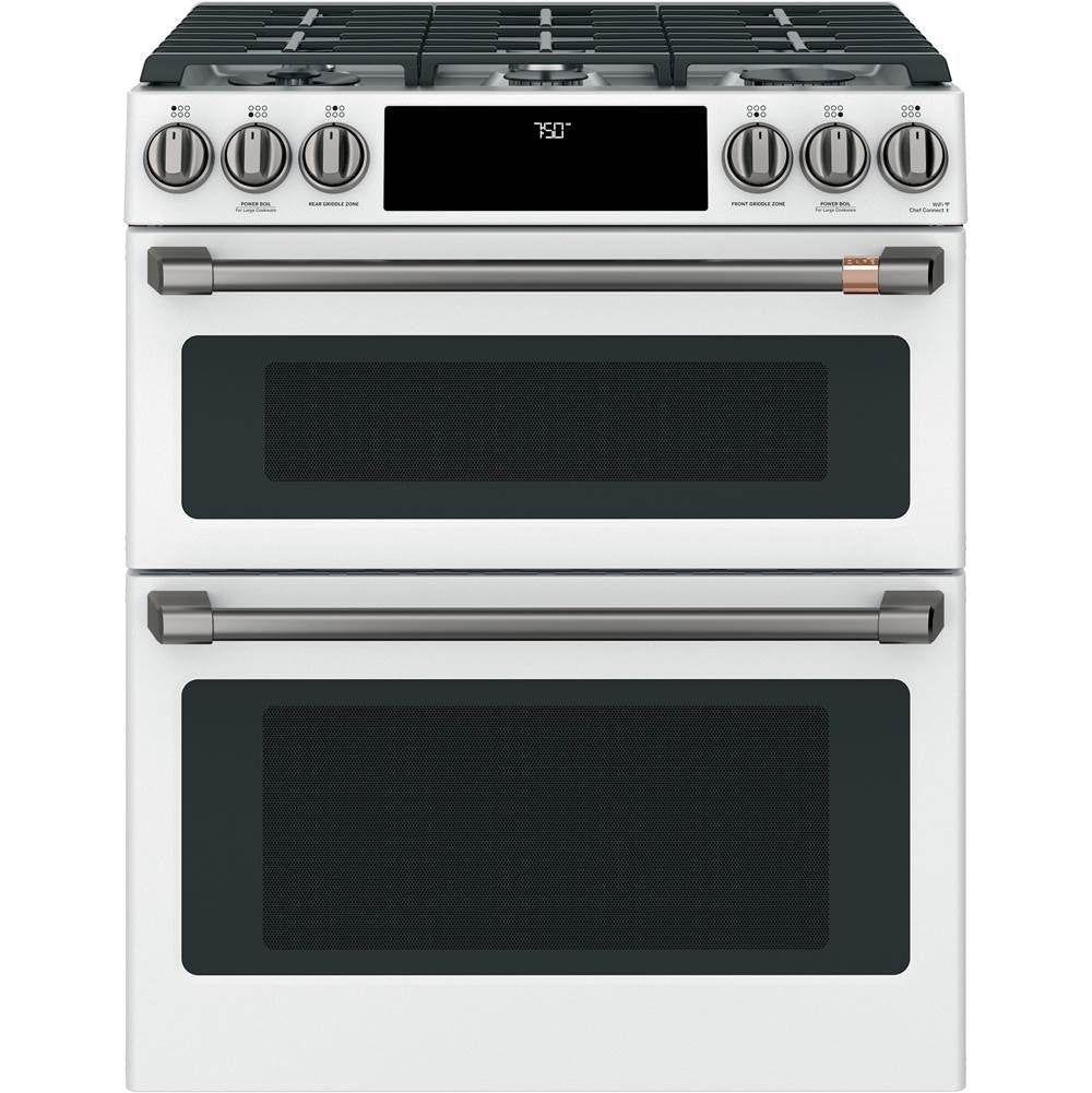 Front Control Gas Knobs and Handles - Brushed Black