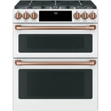Front Control Gas Knobs and Handles - Brushed Copper