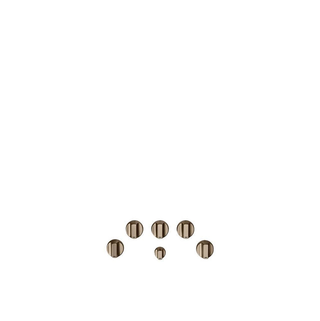 Cafe - 5 Gas Cooktop Knobs - Brushed Bronze