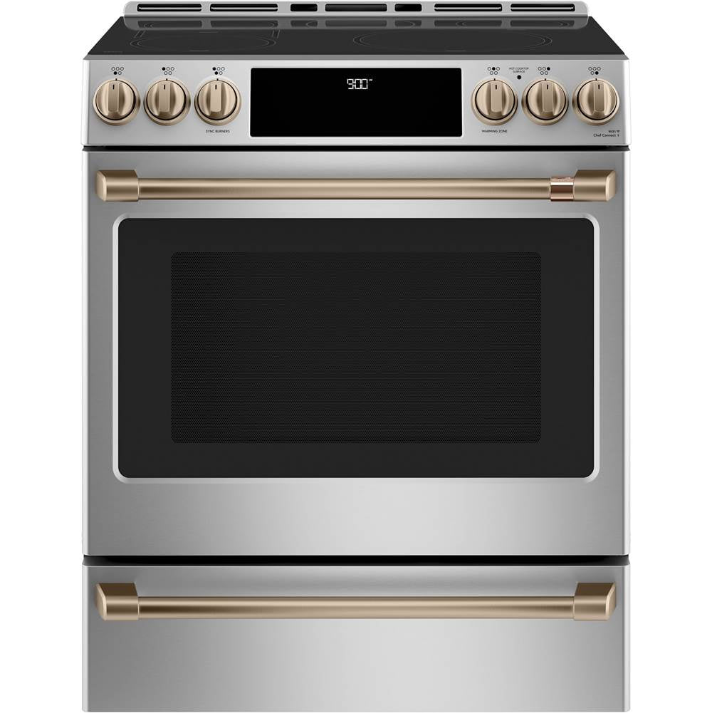 Front Control Induction Knobs and Handles - Brushed Bronze