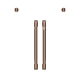 2 French-Door Handles; 2 Knobs - Brushed Copper