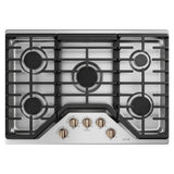 5 Gas Cooktop Knobs - Brushed Bronze