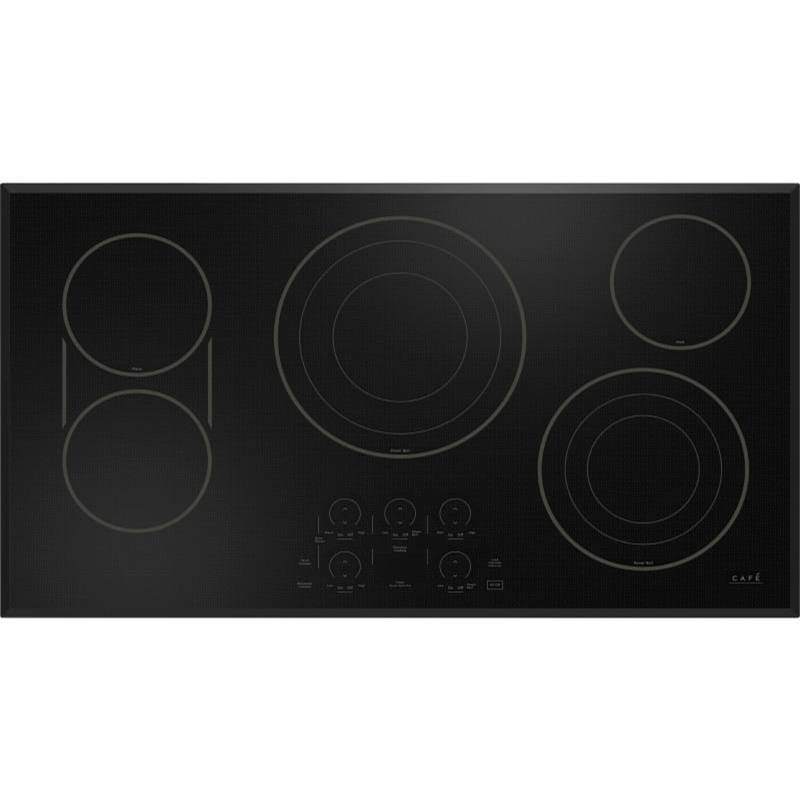 Cafe - 36'' Touch-Control Electric Cooktop - Black on Black