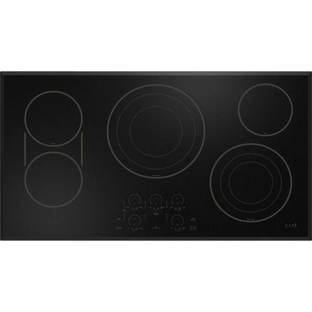 Cafe - 36'' Touch-Control Electric Cooktop - Black on Black