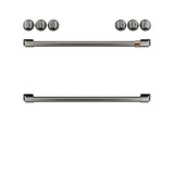 Cafe - Front Control Gas Knobs and Handles - Brushed Black