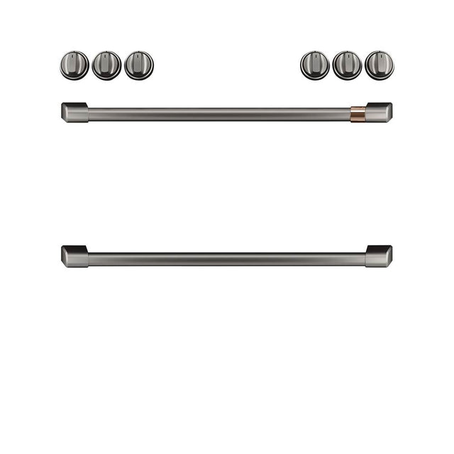Cafe - Front Control Gas Knobs and Handles - Brushed Black