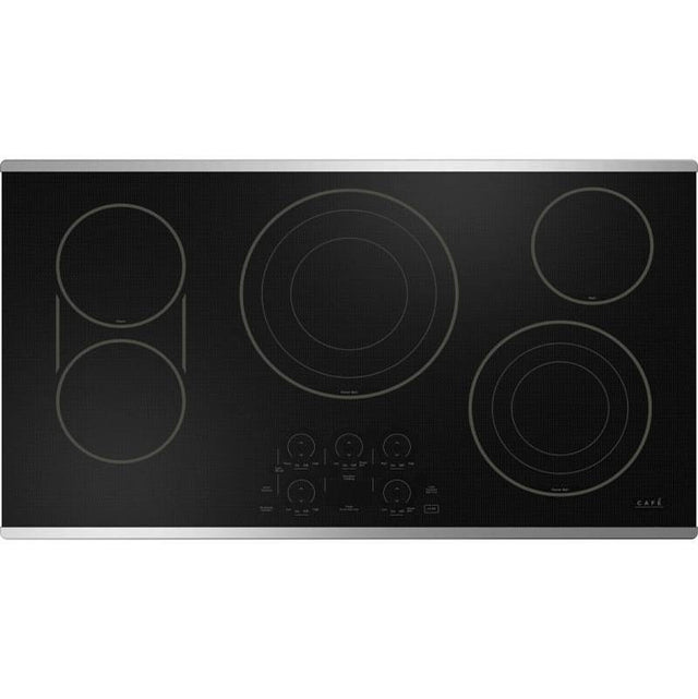 Cafe - 36'' Touch-Control Electric Cooktop - Stainless Steel