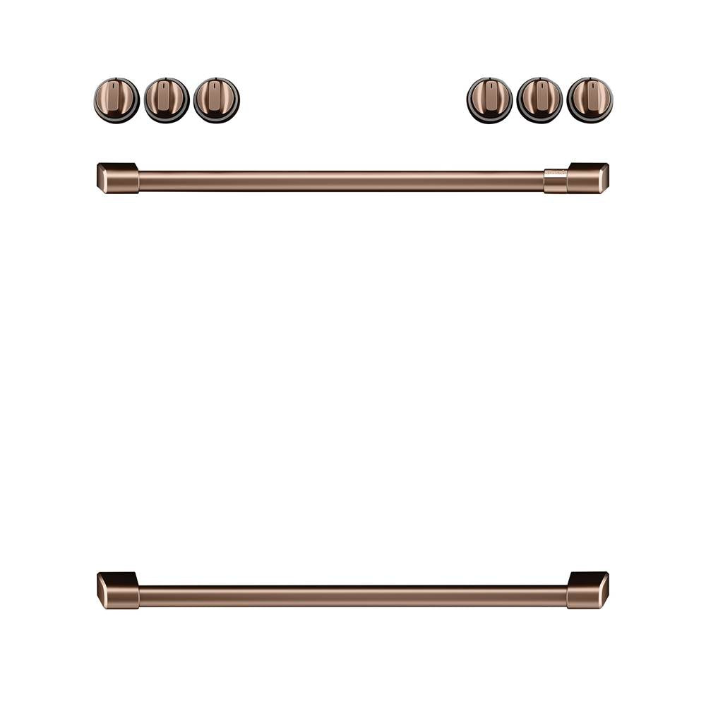 Cafe - Front Control Electric Knobs and Handles - Brushed Copper