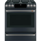 Front Control Gas Knobs and Handles - Brushed Black