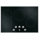 5 Electric Cooktop Knobs - Brushed Stainless