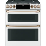 Front Control Gas Knobs and Handles - Brushed Bronze