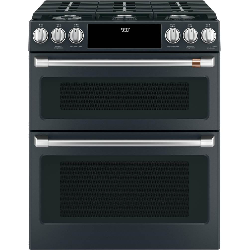 Front Control Gas Knobs and Handles - Brushed Stainless