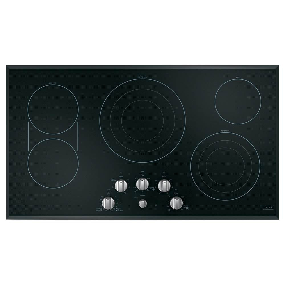 5 Electric Cooktop Knobs - Brushed Stainless
