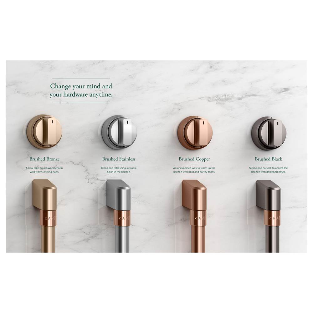 5 Electric Cooktop Knobs - Brushed Bronze