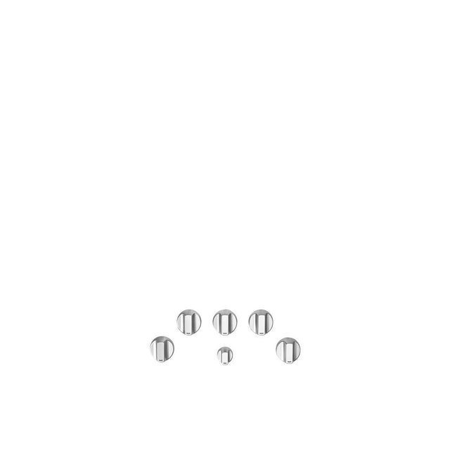 Cafe - 5 Gas Cooktop Knobs - Brushed Stainless