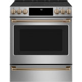 Front Control Electric Knobs and Handles - Brushed Bronze