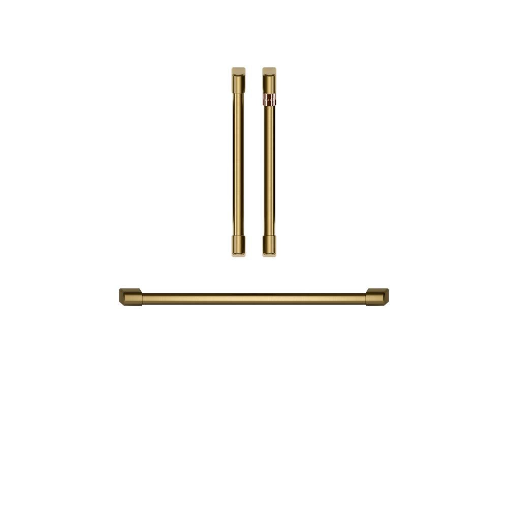Cafe - Handle and Knob Kit - Brushed Brass