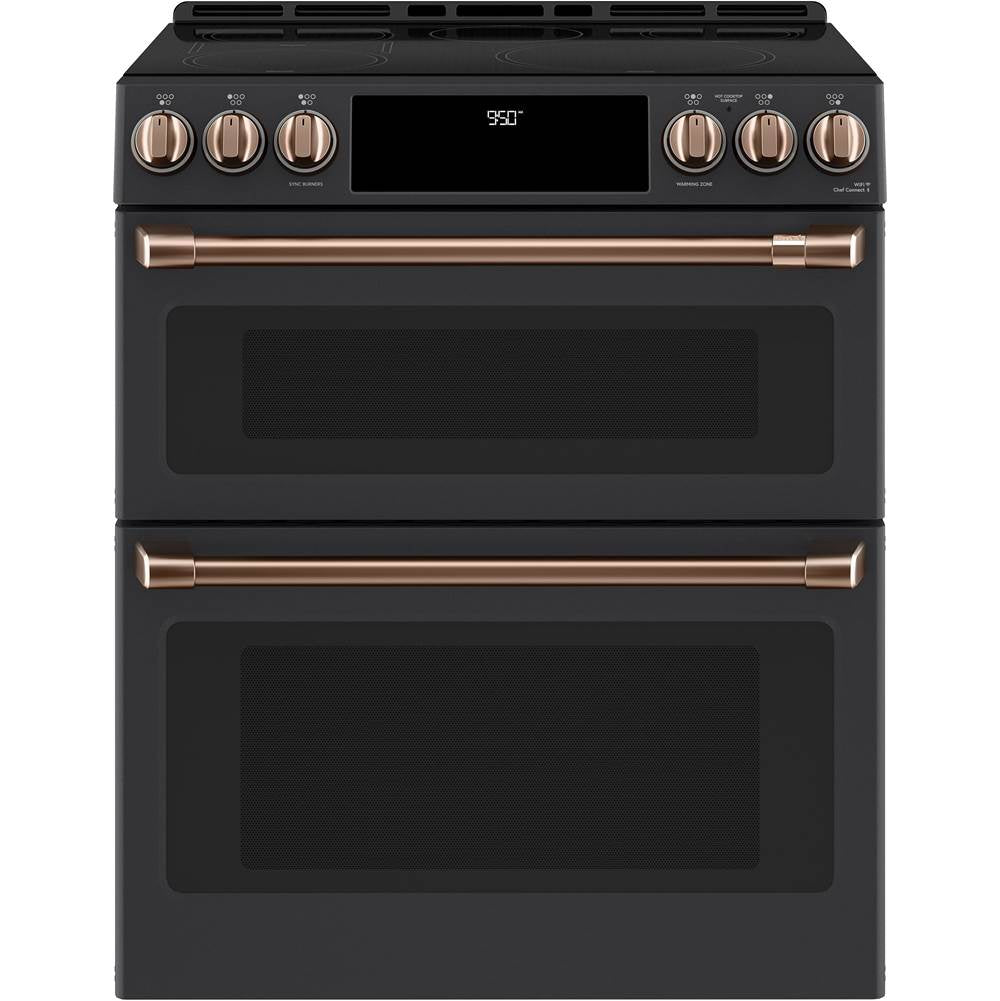 Front Control Induction Knobs and Handles - Brushed Copper
