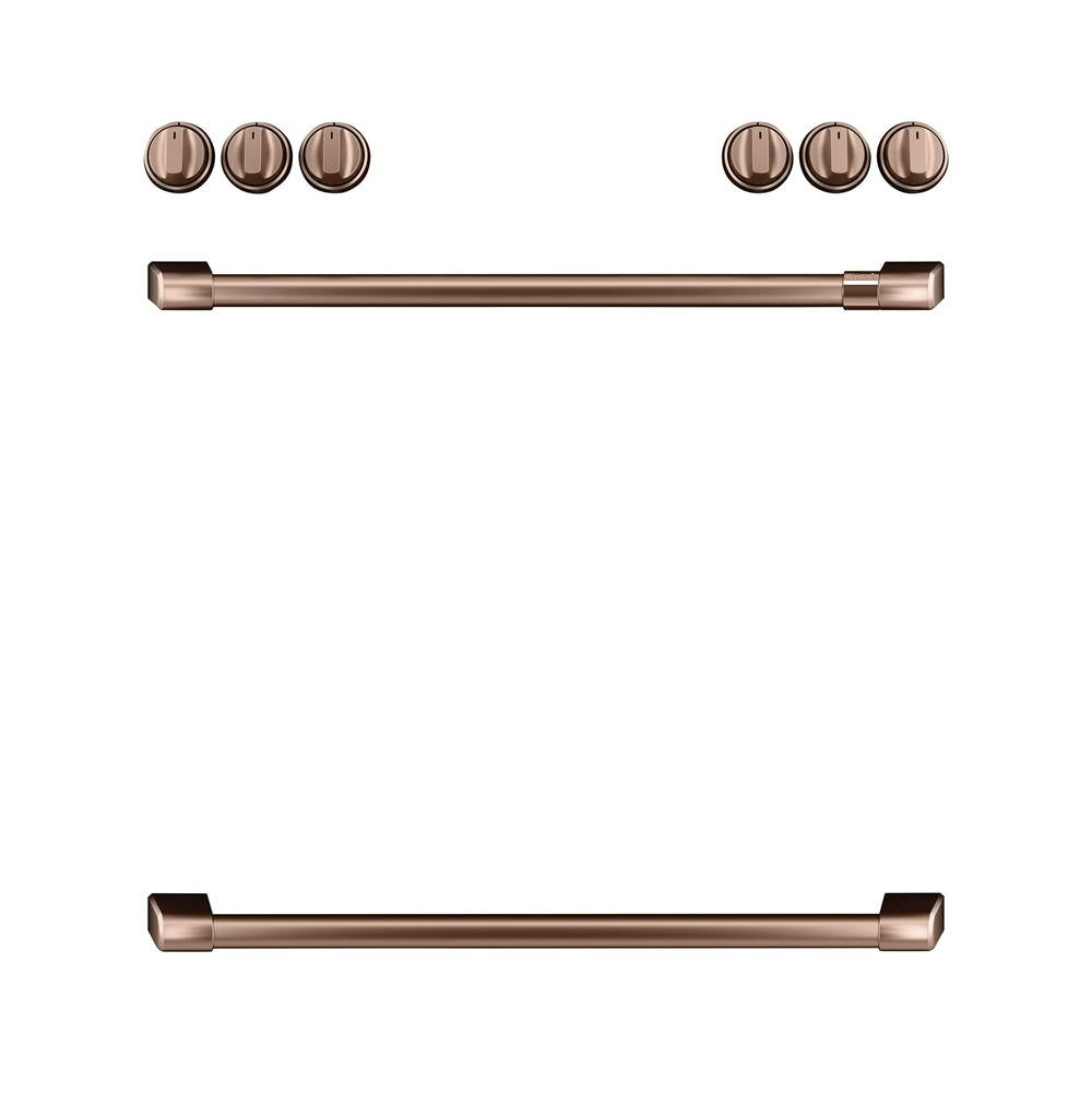 Cafe - Front Control Gas Knobs and Handles - Brushed Copper