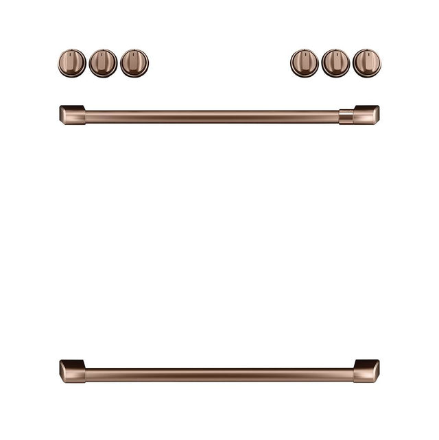 Cafe - Front Control Gas Knobs and Handles - Brushed Copper