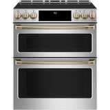 Front Control Induction Knobs and Handles - Brushed Bronze