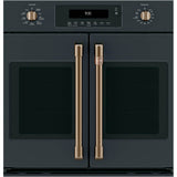 2 French-Door Handles; 2 Knobs - Brushed Bronze