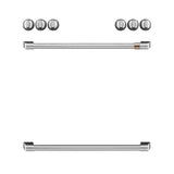 Cafe - Front Control Induction Knobs and Handles - Brushed Stainless