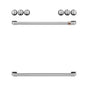 Cafe - Front Control Induction Knobs and Handles - Brushed Stainless