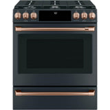 Front Control Gas Knobs and Handles - Brushed Copper