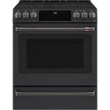 Front Control Induction Knobs and Handles - Brushed Black