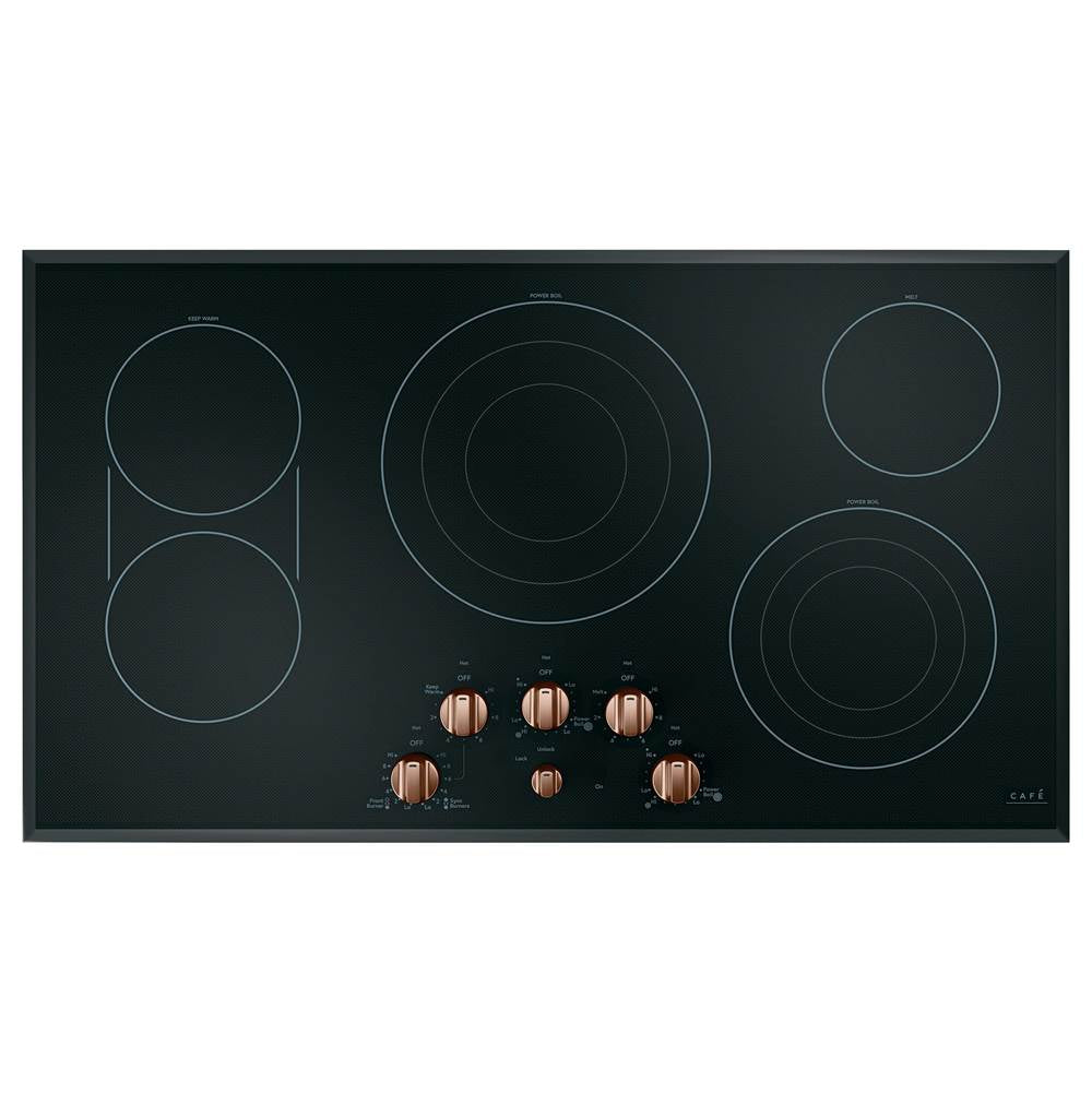 5 Electric Cooktop Knobs - Brushed Copper