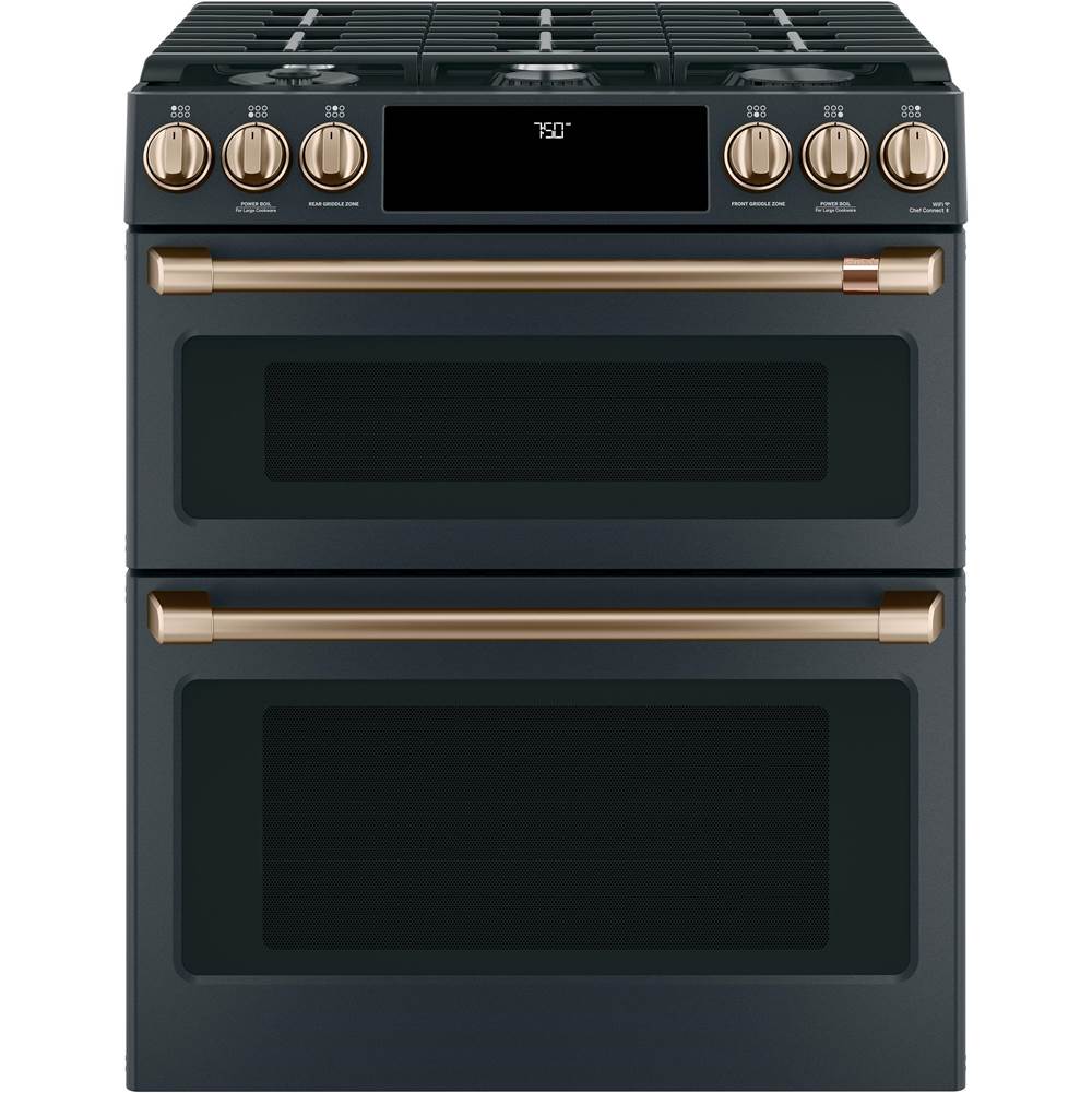 Front Control Gas Knobs and Handles - Brushed Bronze